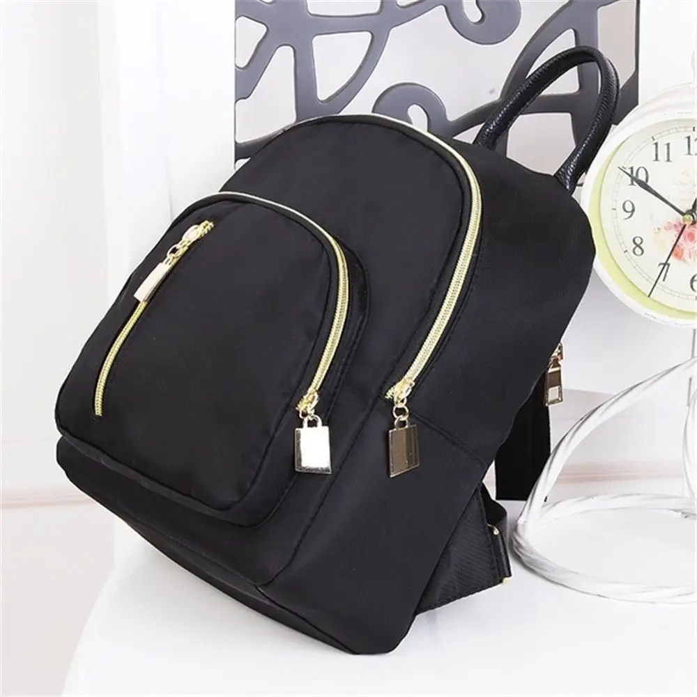 Women\'s Multi-Function fashion Girl Oxford Daypack Travel Cute Mini Backpack Shoulder Bag Black Girl Purse