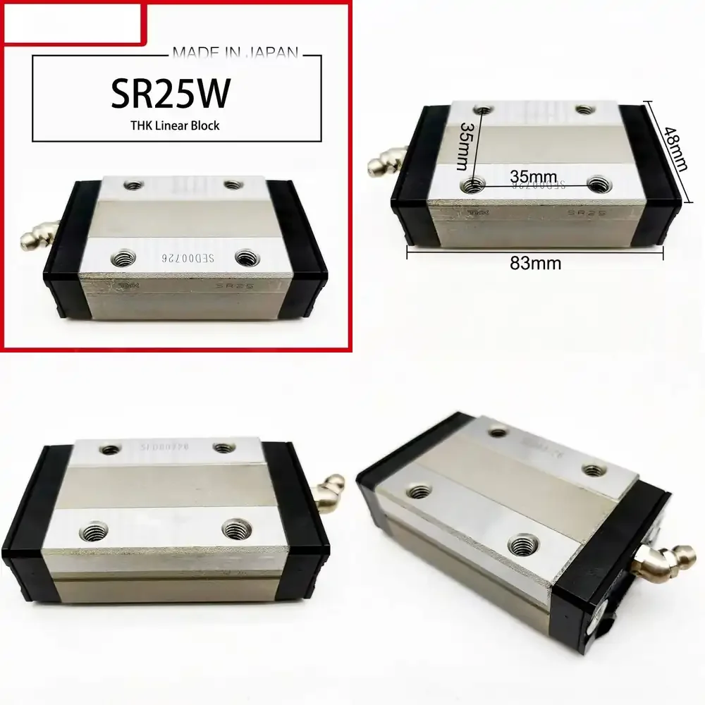 Linear Guide Rail SR Series SR25 SR25W for CNC Machine Linear Block Bearing Slide Assembly for 3D Printer Router Tooling