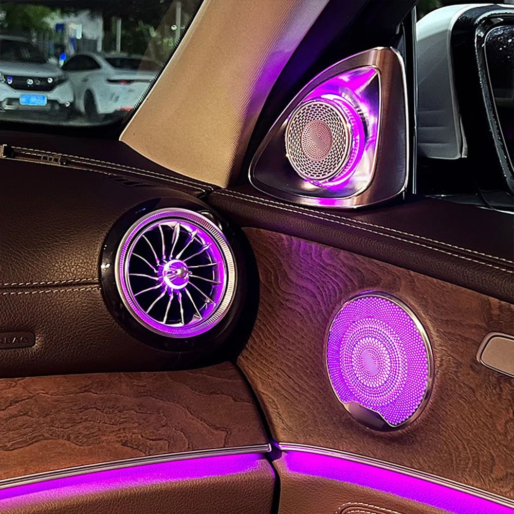 4D Tweeter Rotary Treble For Benz New-C/E/GLC/s Class W205 W206 W213 X253W222 W223 3/7/64 Colors LED SpeakerAudio Ambient Light