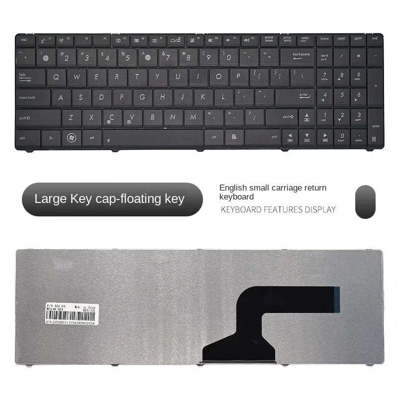 replace suit for ASUS K55D N61V A53S K53S K52D N53J X55V X54H A52J Laptop keyboard