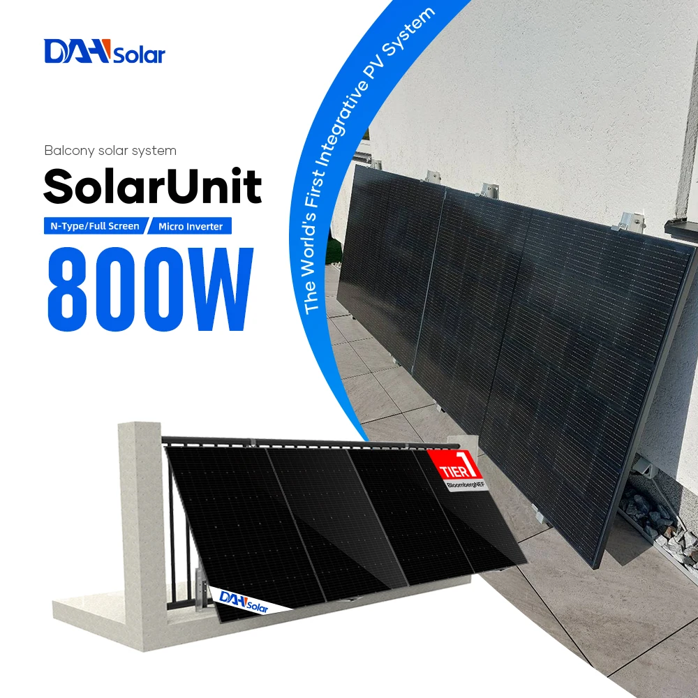 

DAH Complete Solar System 800 Watts Balcony Solar System Easy Installation Balcony Solar System Full VDE Certification