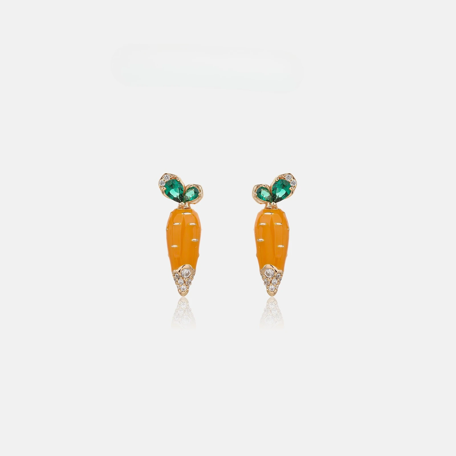 

New S925 Pure Silver Brushed Carrot Earrings, Light Luxury, High-end, Female Niche Design, Jewelry, Wedding Jewelry