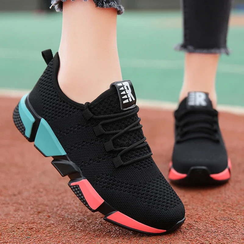 Tênis Confortáveis para Mulheres, Sapatos Esportivos Respiráveis, Tênis Running