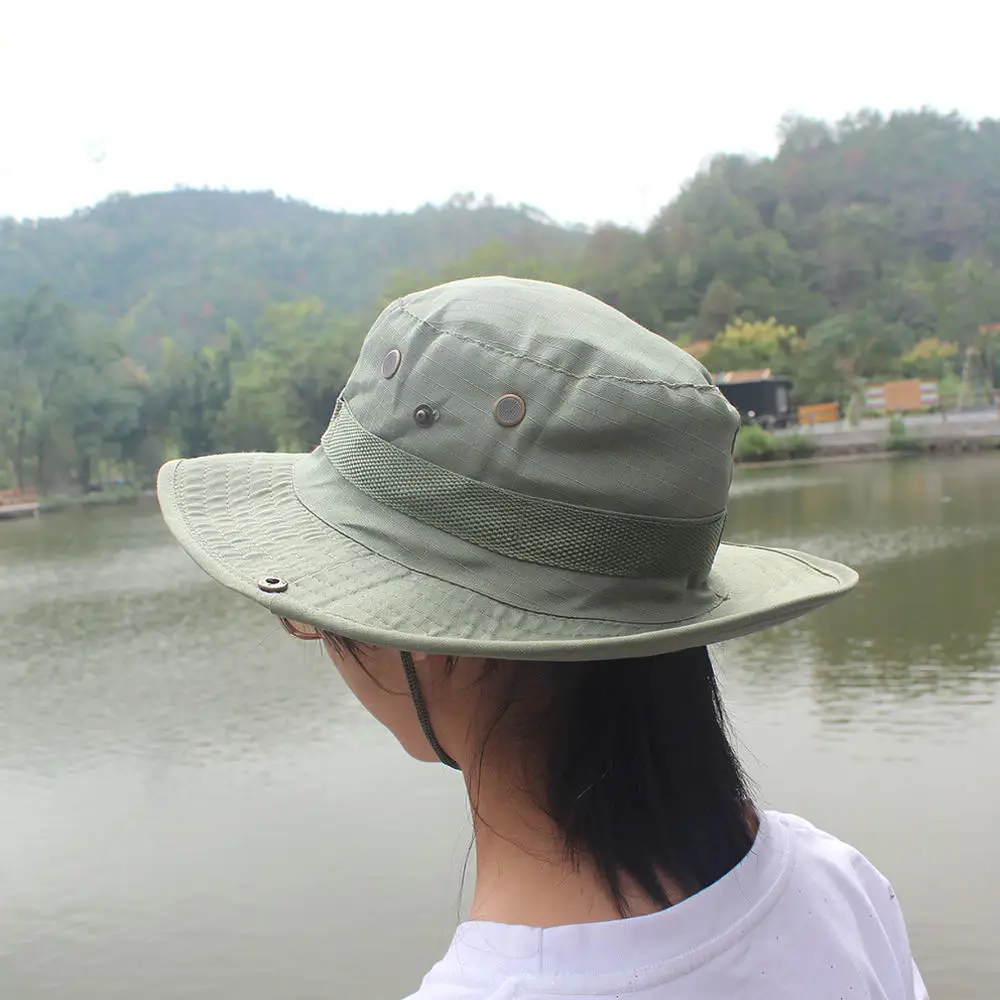 Korean Fashion Bucket Hat Women Summer Sun Protection Flat Top Casual Cap Outdoor Travel Fishing Hiking Breathable Sunshade