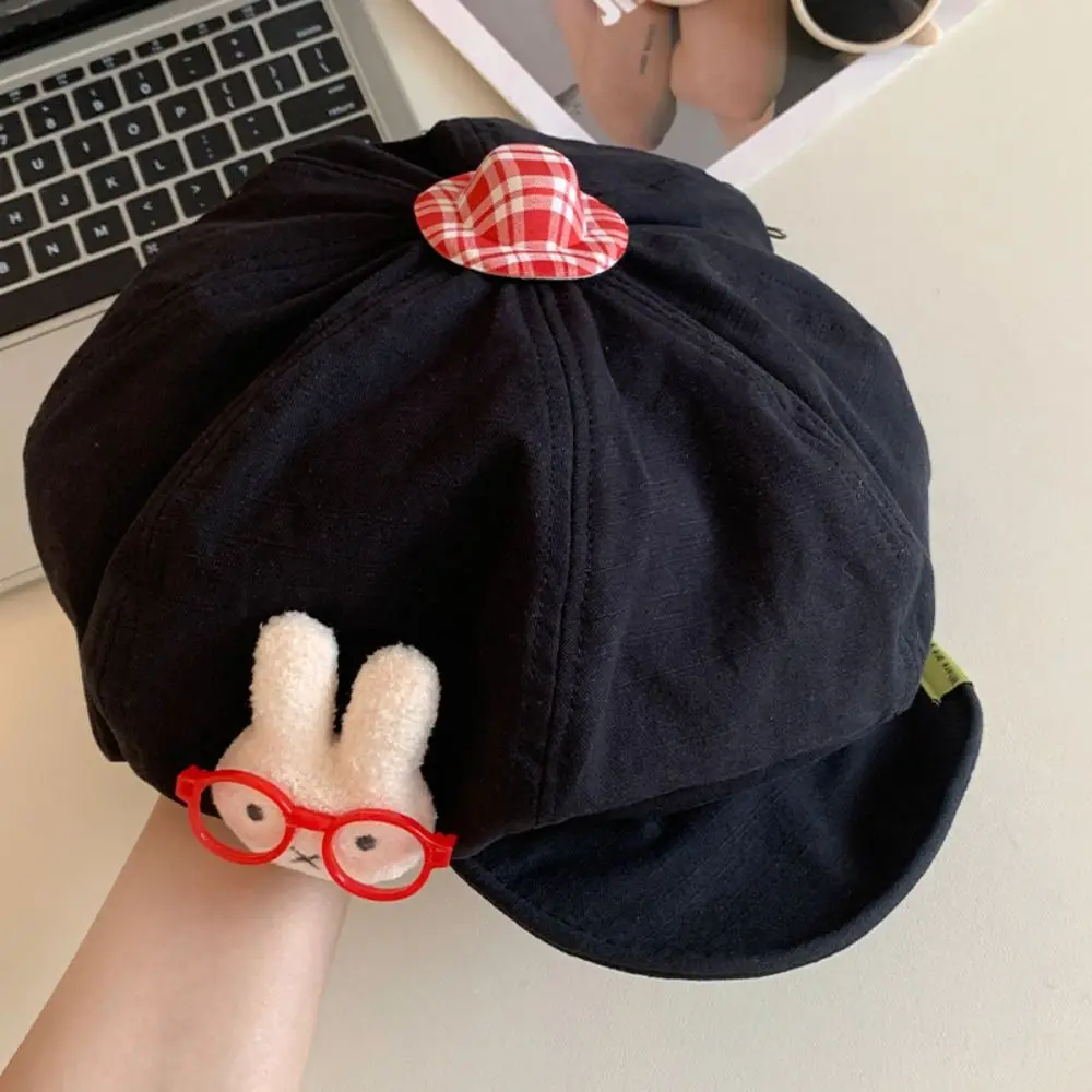 

Casual Cute Rabbit Cloud Berets Japanese Style Sweet Octagonal Caps Lovely Artist Cap Painter Hat Women
