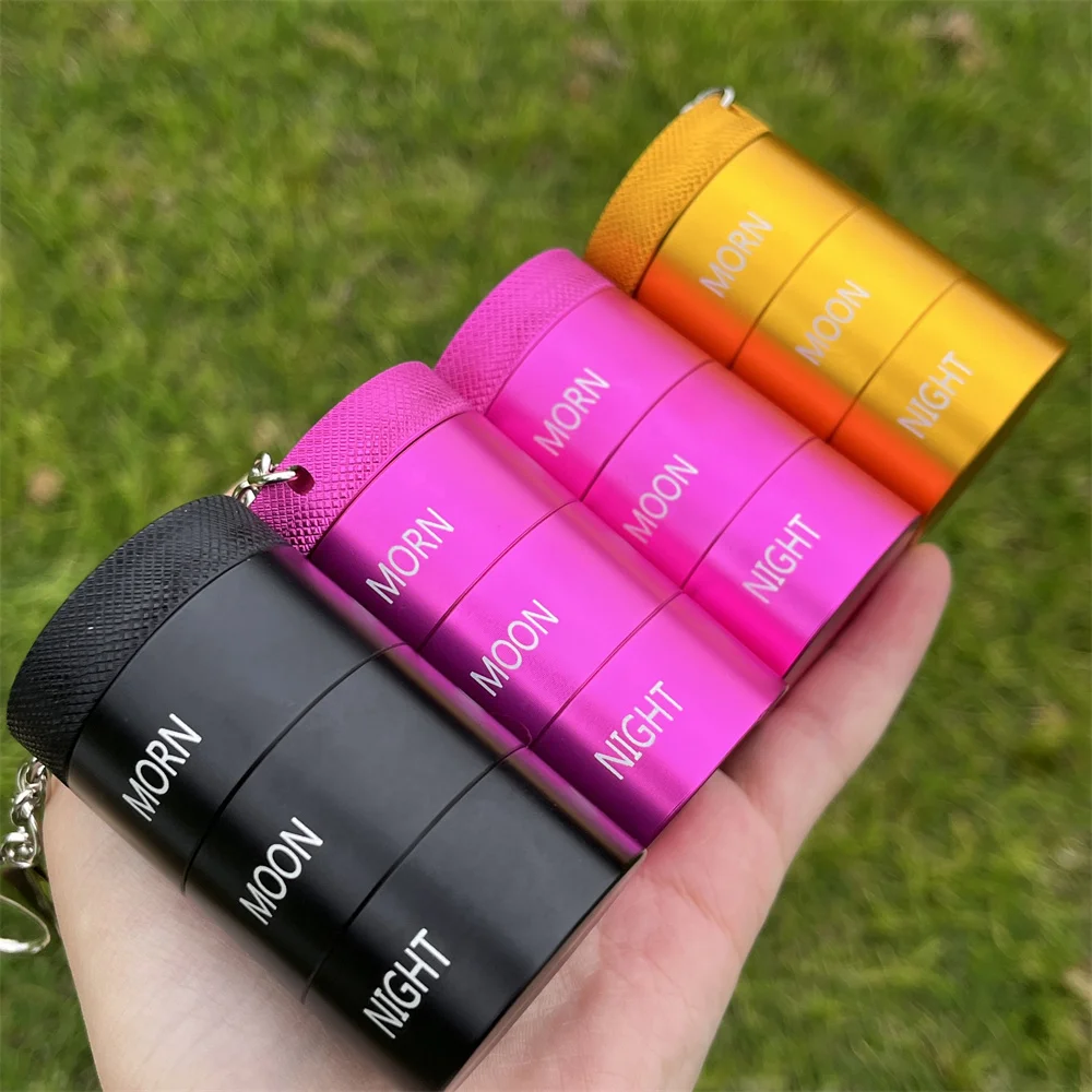 Portable Daily Pill Organizer Pill Box Keychain for Purse Pocket, Compact Mini Travel Pill Case - Suitable for Medicine