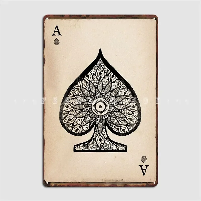 Ace Of Spades Metal Sign pub Living Room Plaques Designing Tin sign Poster