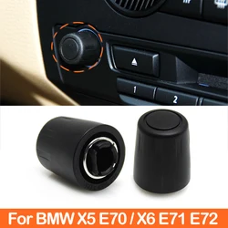 Car Dashboard Multimedia Radio CD Player Audio Volume Rotary Switch Knob Cap For BMW X5 X6 E70 E71 E72 2007-2013 65126966510