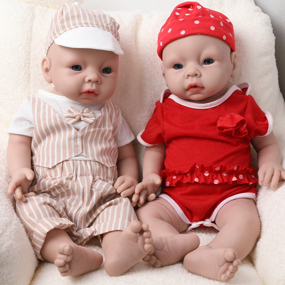 

IVITA WG1506 20inch 3.2kg 100% Full Body Silicone Reborn Baby Doll Realistic Newborn Soft Doll with Clothes for Children Toys