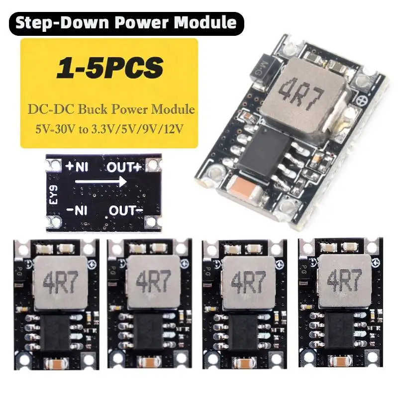 3A Mini DC-DC Buck Step Down Converter Board Module 5V-30V to 3.3V 5V 9V 12V DC-DC Voltage Regulator PCB Board Power Buck Module