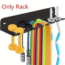 Gym Equipment Storage Rack Multi-Purpose Home Gym Organization Storage Wall Mount for Jump Ropes/Lifting Belt/Chains/Barbells