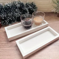 1pc Rectangular Storage Tray Silicone Mold Rectangular Storage Boxes Large Containerised Concrete Tray Casting Silicone Mold