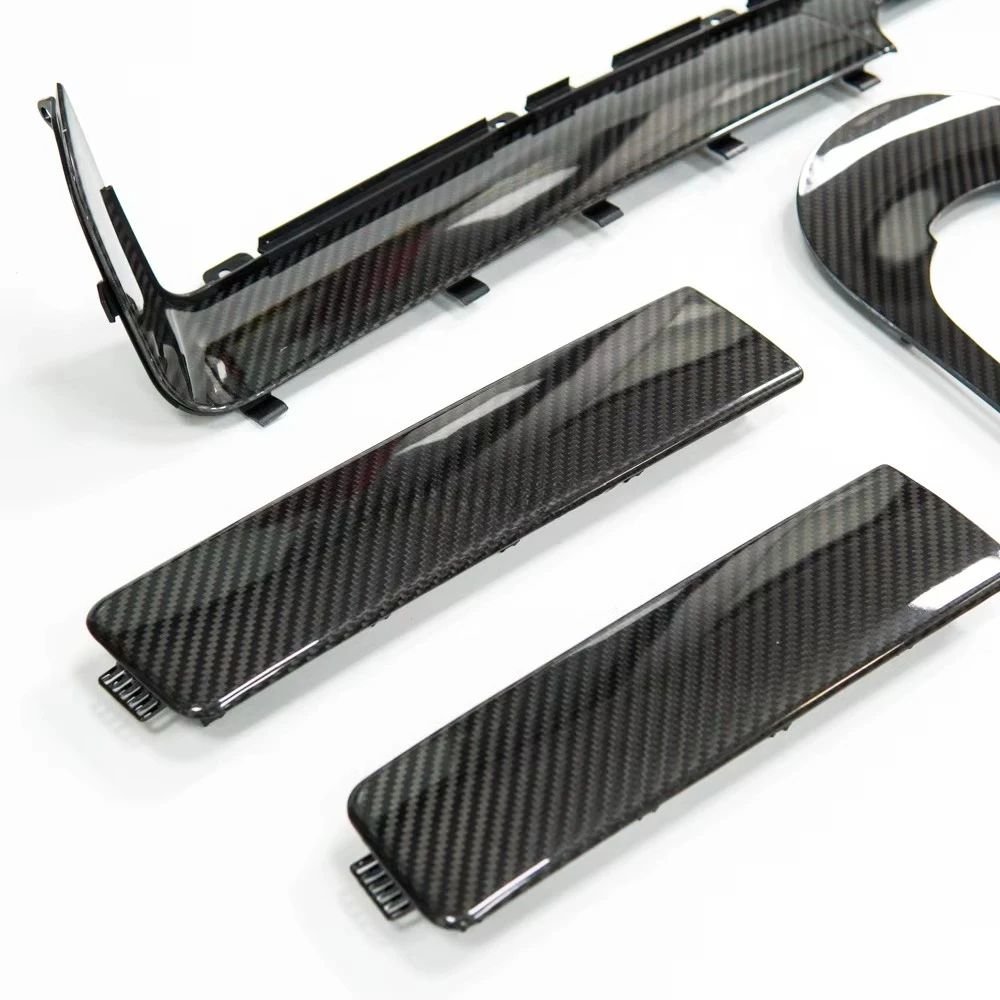 Dry Carbon Fiber Interior Trim 8-Piece Set for G-Class W464 G500 G450 G63 Interior Retrofit Upgrade Kit for Right Rudder