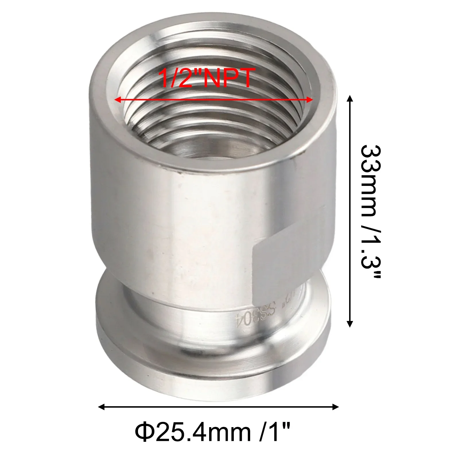 

Соединитель Tri Clamp для систем охлаждения и напитков, внутренняя резьба NPT и наконечник 25, 4 мм из нержавеющей стали