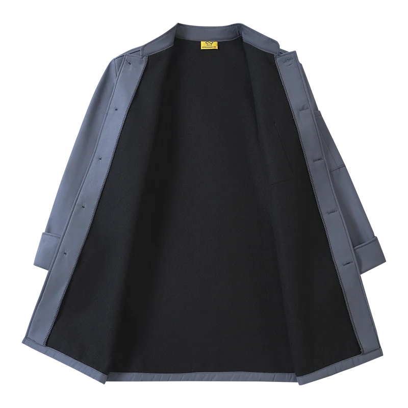 Chef Mantel Männer Einreiher Winter Dicke Samt Koch Kleidung Lange Ärmeln Arbeitskleidung Restaurant Backen Uniform Jacke Küche