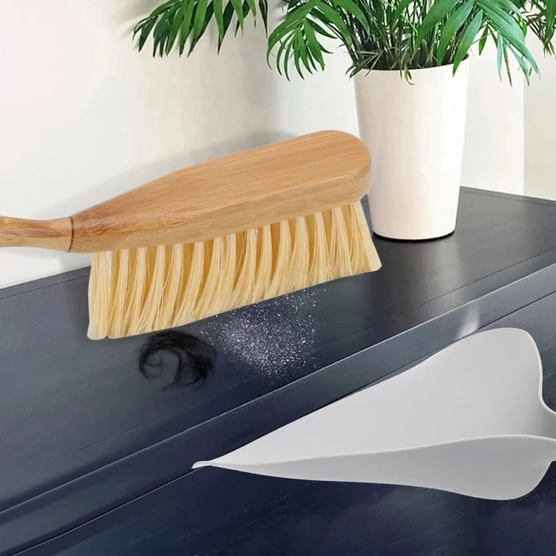 Mini Broom Practical Thorough Cleaning Soft Bristles Wooden Handle Compact Size Small Broom And Dustpan Dustpan Set Versatile