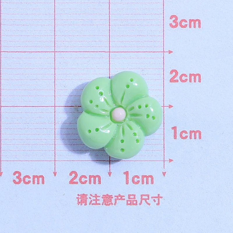 20pcs Colored Mix Resin Flatbacks Mini Sakura Decoration Cabochons Cute Kawaii Small Flower DIY Craft Accessories Kids Play Gift