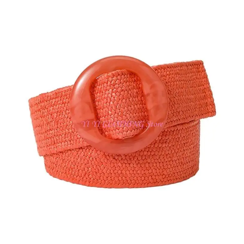 

N5KF Ladies Bohemian Waist Belt Braid Waist Belt for Beach Dress Woven Belt
