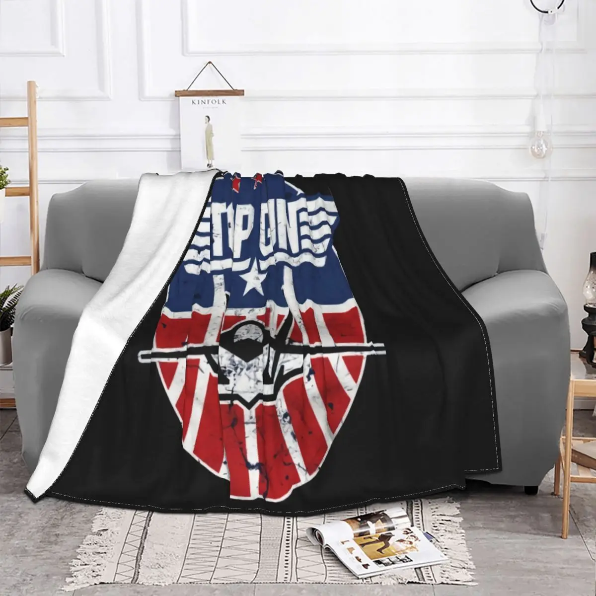 Officially Licensed Top Gun Tomcat Big Tall 3Xl 4Xl 5Xl Mens Middle Aged Vintage Gift Personalized Throw Blanket