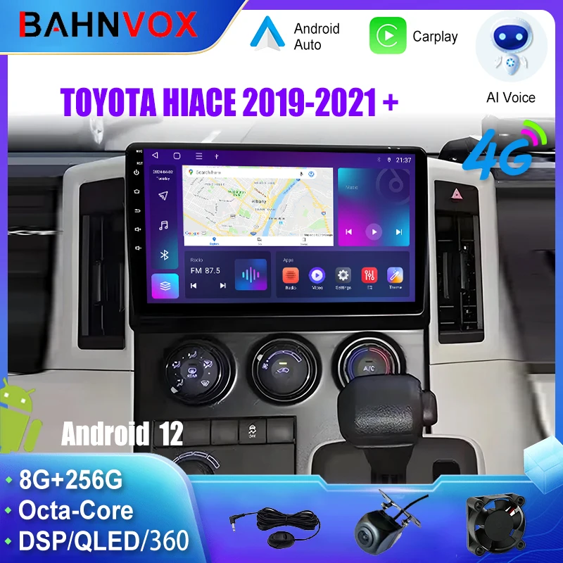 

Android Car Radio GPS Navigation Multimedia Video Player for TOYOTA HIACE 2019-2021 Stereo Tape Recorder Screen Head Unit 4G