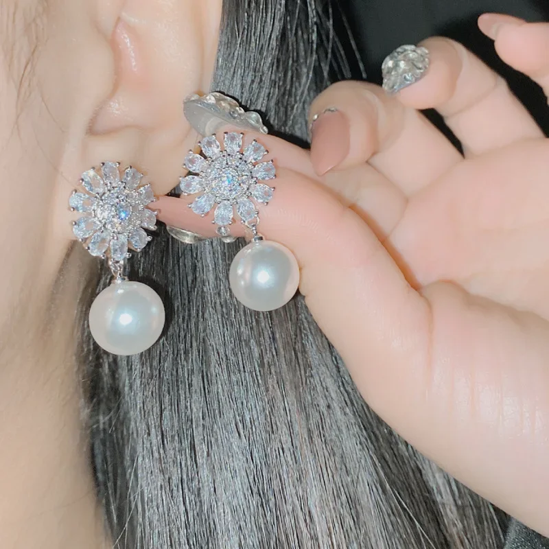 ต่างหูสไตล์โมอิสซาไนต์ MDL ประดับเพชรซิร์โคเนียม 3A แบบไมโครเซ็ต ดีไซน์เรียบหรู แฟชั่นทันสมัย พร้อมพู่ห้อยยาว