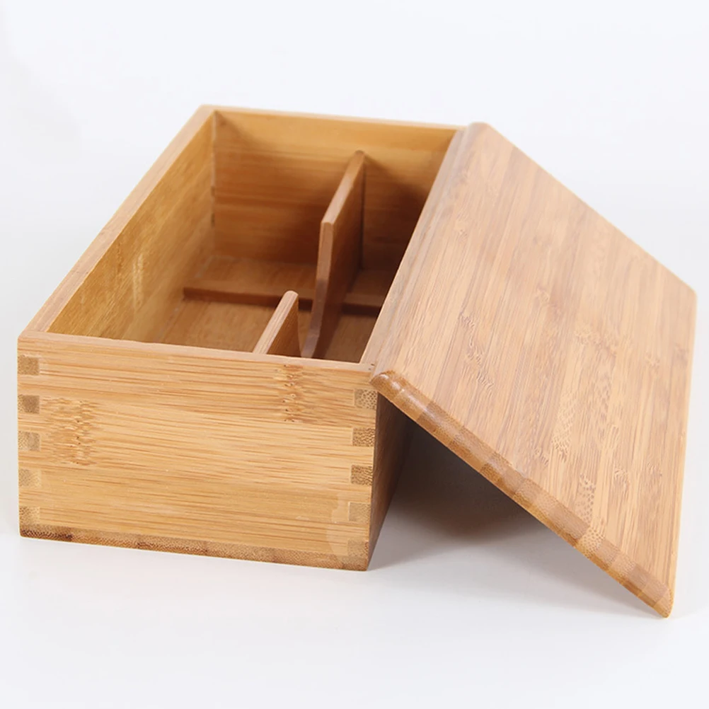 

Wooden Tableware Storage Box Chopsticks Spoons ganizer Eco Friendly Kitchen Tool Holder Container Dining Utensils Set