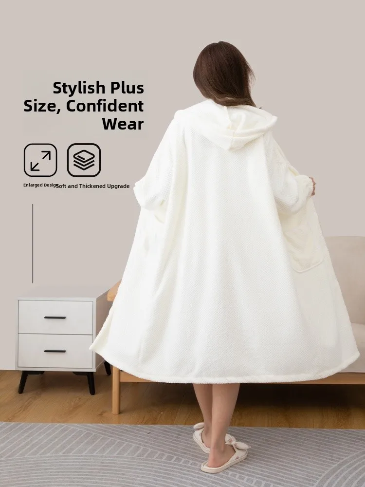

plus Size Women's Bathrobe Absorbent Thickened Pregnant Women Can Wear after Bathing Sleepwear Home Textile Towel/YJ374