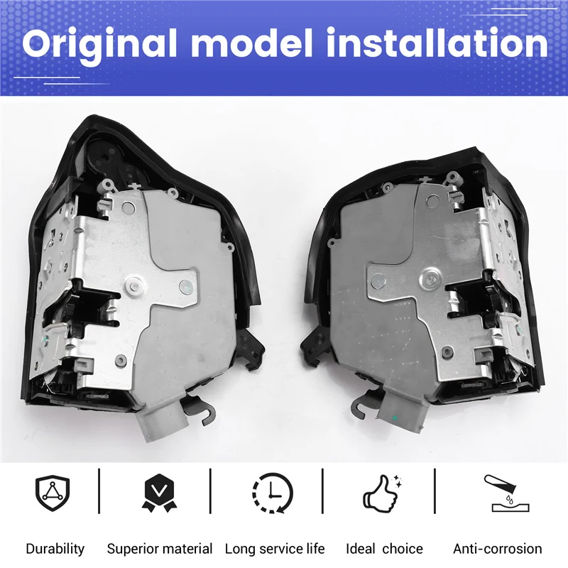 

AEA6-2Pc 51218402537 51218402540 For BMW E53 X5 2000-2006 Front Left + Right Integrated Door Lock Actuator