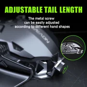 EWEADN Wired Gaming Mouse, RGB, 12800 DPI Adjustable, Electroplated Finish, Ergonomic, Driver Support, for Laptop, Office & Game image 5