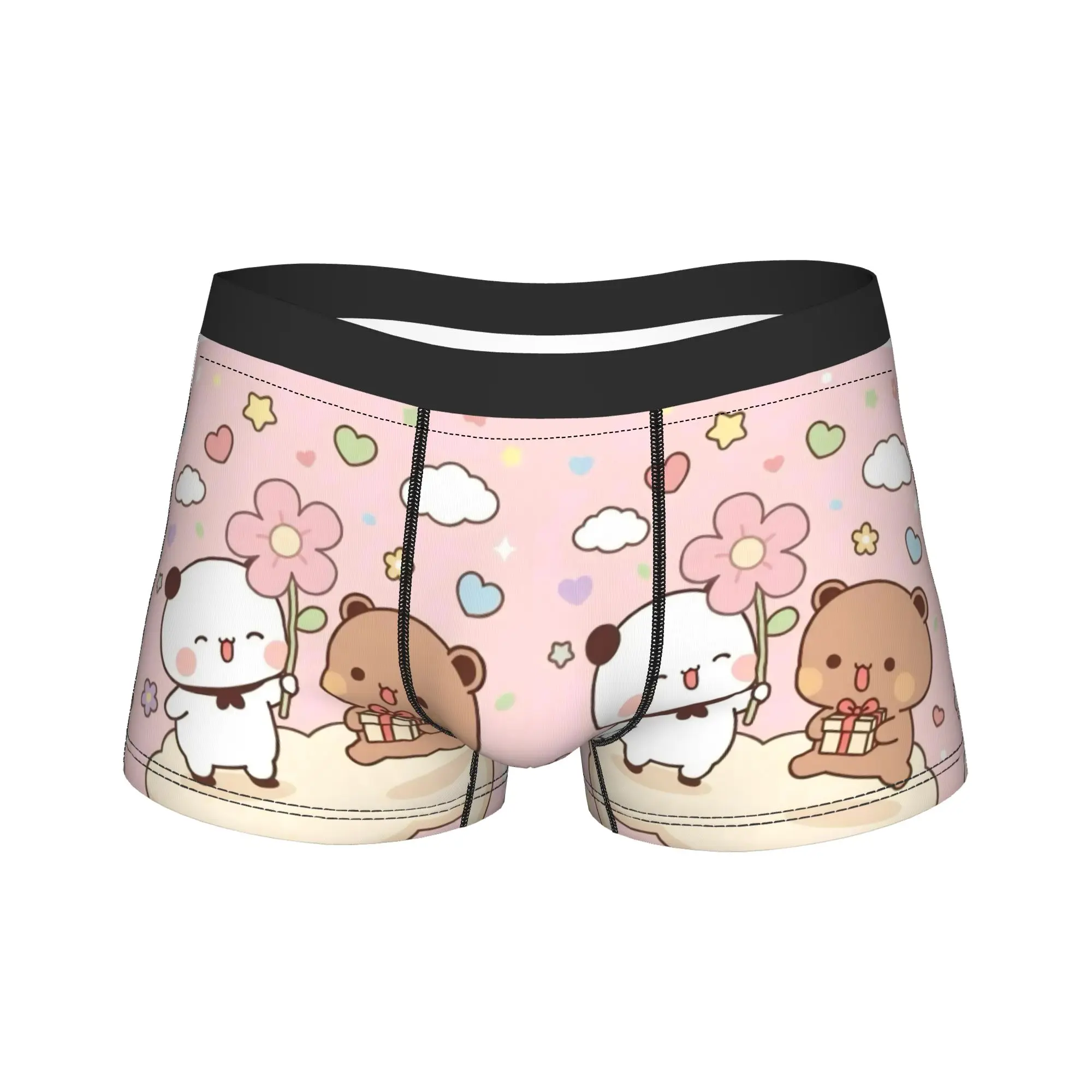 

Bubu Dudu Cute Panda Cartoon Bear Underwear Comfortable Underpants Pattern Boxer Brief For Male 3D Pouch Plus Size Boxershorts