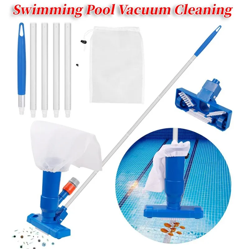 Swimming Pool Vacuum Cleaning Tool Pond Vacuum Jet Underwater Cleaner Brush Head Pool Cleaning Net Pool Accessories EU/US Plug