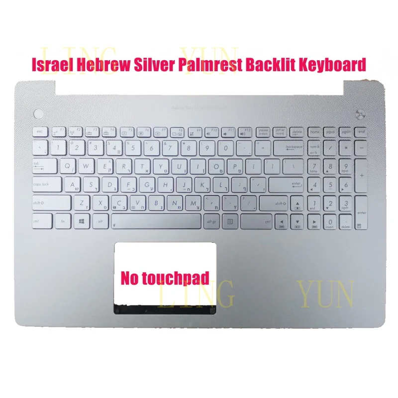 

Клавиатура с подставкой для рук Z US-Hebrew для Asus N550J N550JK N550JX N550JA N550JV N550L