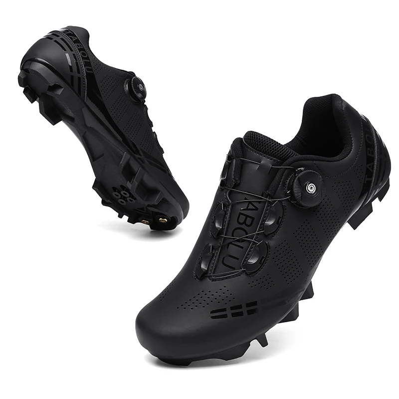 Men‘s Cycling Shoes Women MTB Shoes Off-road Bike Sneakers Triathlon Self-locking Non-slip Bicycle Shoes SPD Cleats Racing Shoes