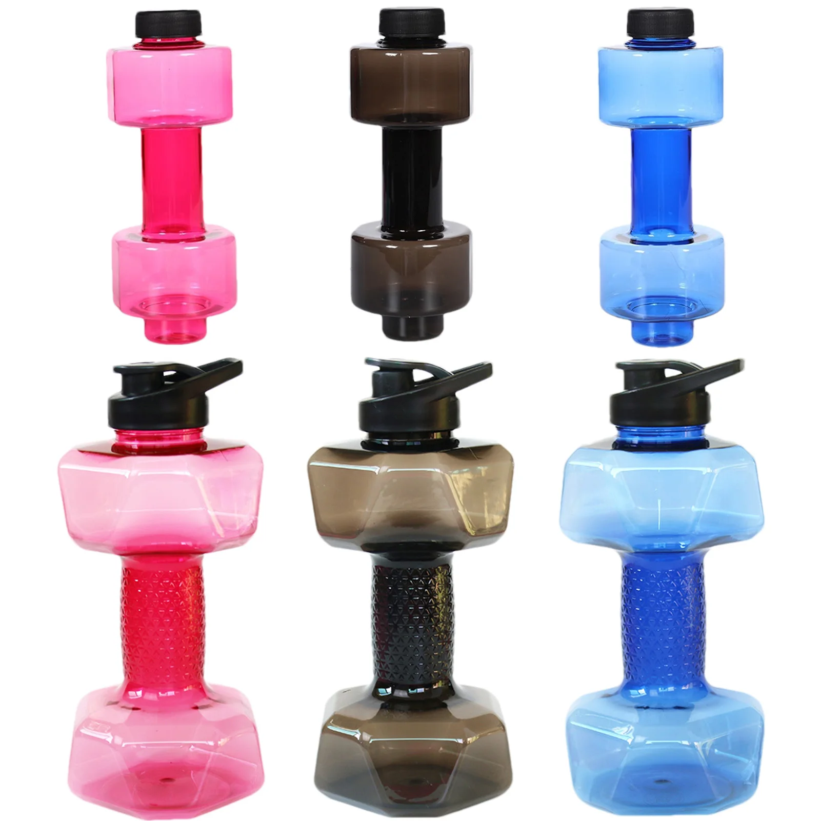 1.5L Water Dumbbell Sport Bottle Large Capacity Gym Running Fitness Bodybuilding Exercise Outdoor Bicycle Camping Cycling Bottle