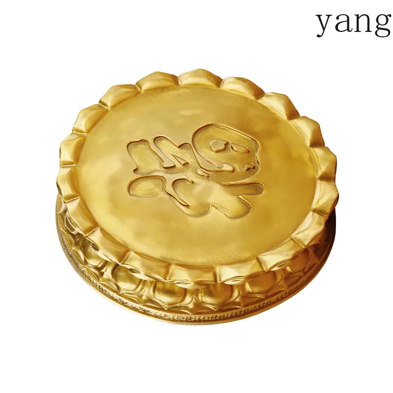 CX Brass Lotus Base Buddha Statue Lotus Base Bronze Crafts Ornament Base