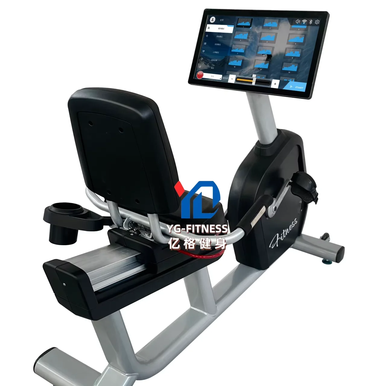 

Fitness Commercial Motorized Recumbent Tricycle Bike Gym Fitness Equipment Machine Exercise Bike for Sale