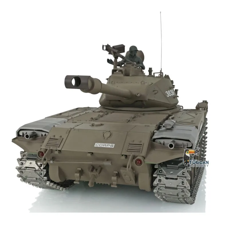 Henglong 7.0 RTR 1/16 RC Tank Walker Bulldog 3839 pistes métalliques améliorées modèle de télécommande pour amateur