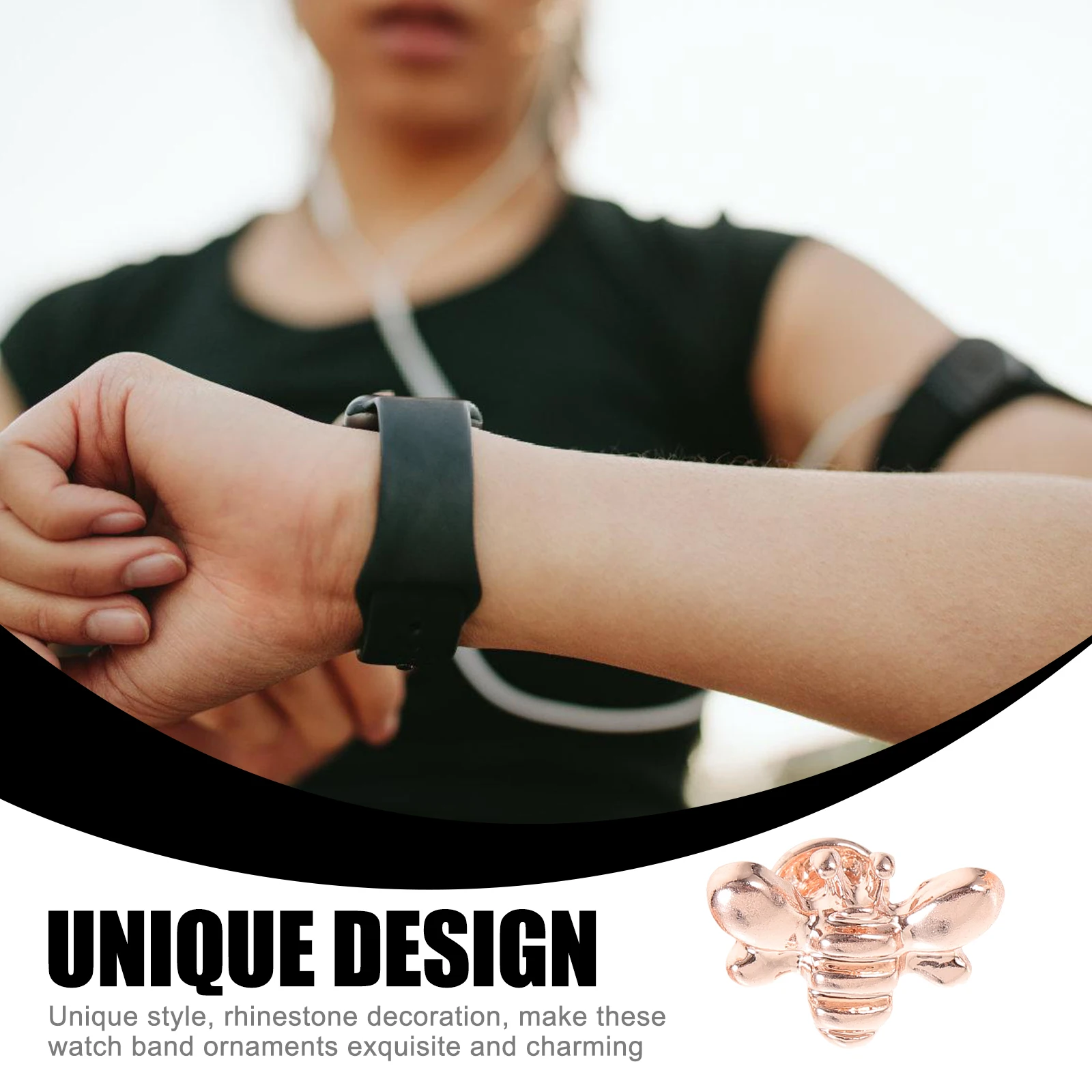 

5 Pcs Watch Charm Bracelets Pendant Decoration Metal Decorative Studs