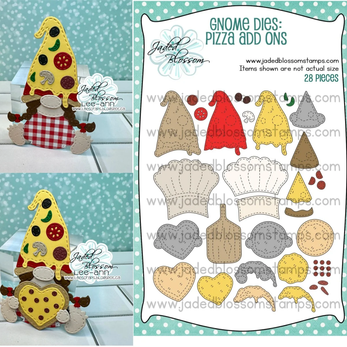 

Pizza Gnome Metal Cutting Dies for DIY Making Card Scrapbook Embossed Paper Album Craft Supplies Template Decoration