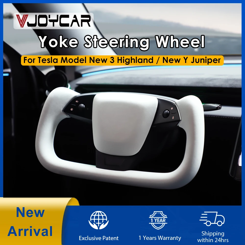 Gen2 테슬라 New Y Juniper 모델 3 하이랜드용 신형 모델 Y 주니퍼 요크 히팅 스티어링 휠 모델 XS 스타일에 맞는 새로운 359mm 요크 핸들Tesla Model 3 Highland