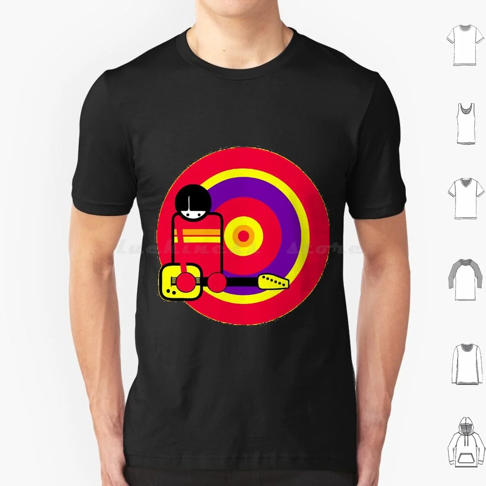 Camiseta de gran tamaño de Super 8, 100% algodón, con Los planos portátiles, Indie españoles, cubierta de álbum, guitarra