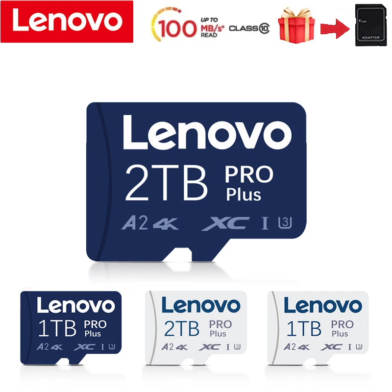 Micro TF SD карта Lenovo 1 ТБ, класс 10, 512 ГБ, 256 ГБ