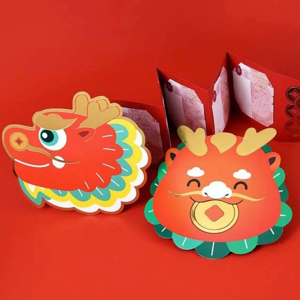 DIY Card Packing Chinese Folding Red Envelope Chinese New Year Decorations Stationery Supplies Folding Lucky Money Pocket
