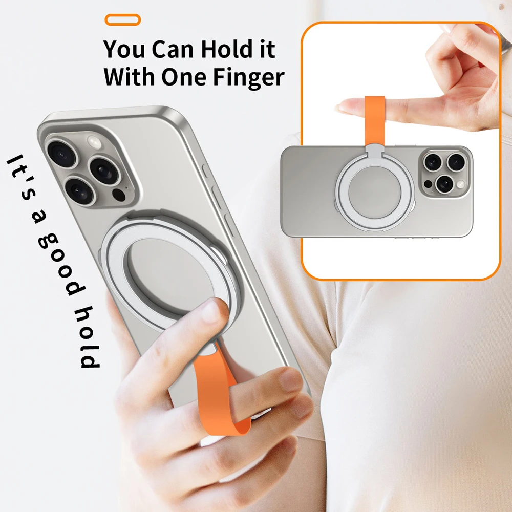 iBudim Magnetic Phone Finger Ring Holder for Mag Safe Magnet Ring Grip for iPhone 15 14 13 Pro Max Plus for MagSafe Cases