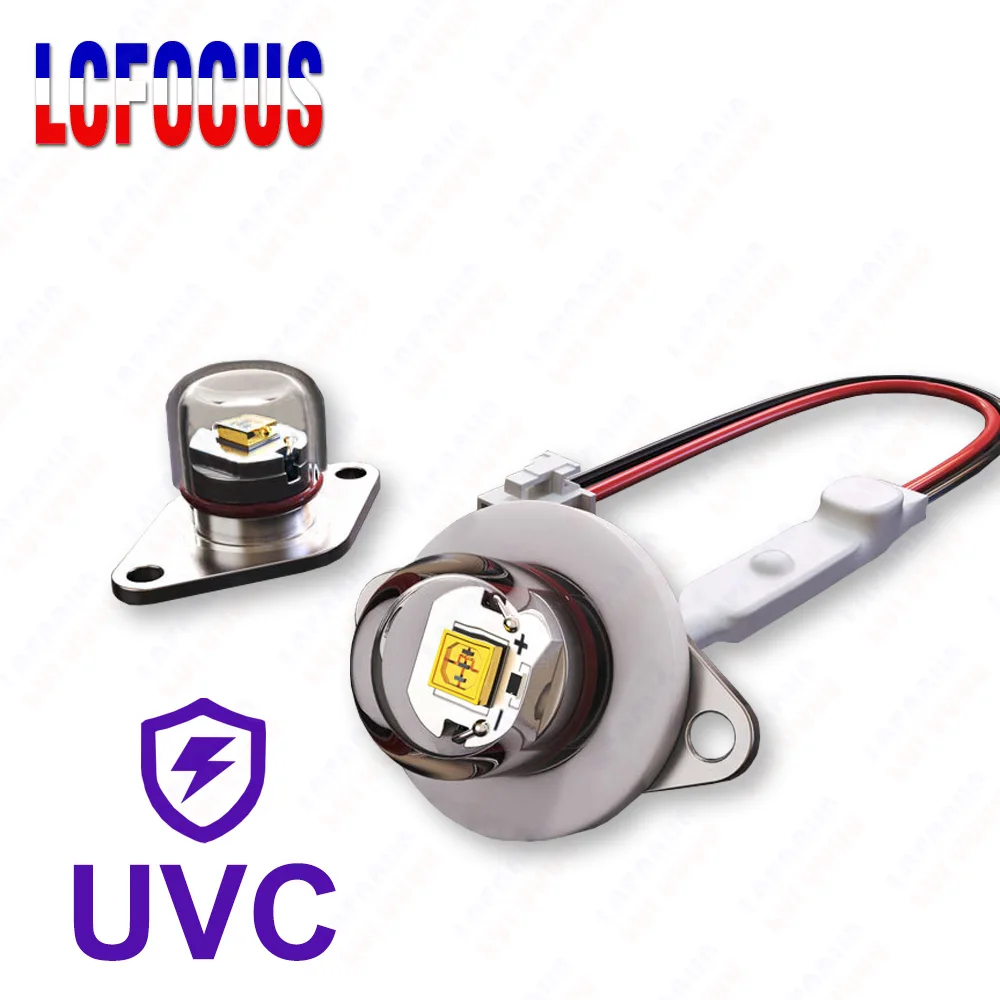 Lente UV profonda + LED UVC 265nm 270nm 275nm 280nm Lampada UV LED per la purificazione dell\'aria, la disinfezione, la sterilizzazione