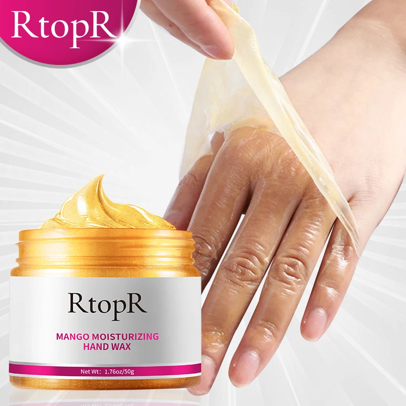 RtopR Mango For Hands Mask Hand Wax Nourish Moisturizing Repair Exfoliating Calluses Filming Anti-Aging Hand Skin Care