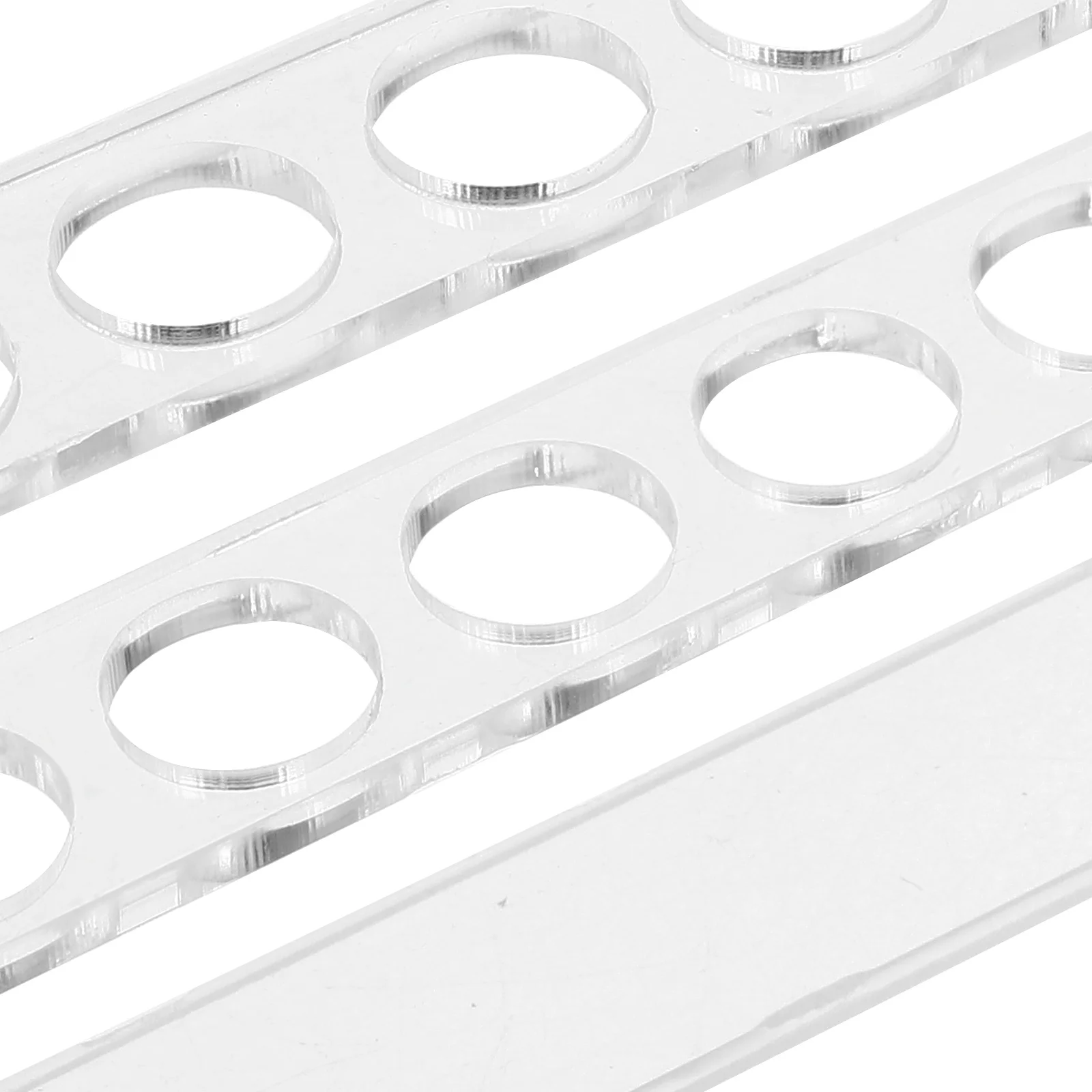 Rack de tubo de ensaio, equipamento de laboratório, suporte de tubo de amostra transparente para laboratório, tubos de rack transparentes resistentes e reutilizáveis