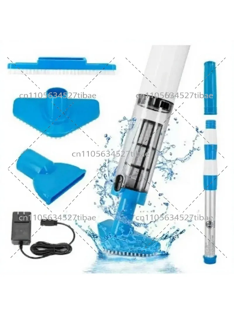 Cordless Pool Vacuum for Inground Above Ground Pools, Rechargeable Underwater Cleaner for Hot Tub, Fish Pond, Spa Debris Removal