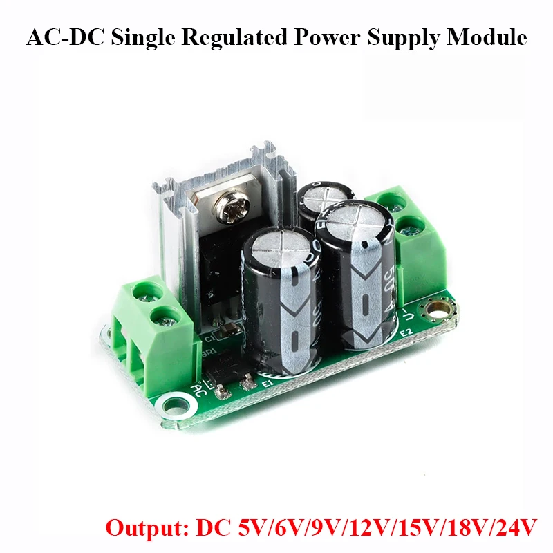 Mini AC-DC Single Regulated Power Supply Module Rectifier Filter Board DC 5V 6V 9V 12V 15V 18V 24V