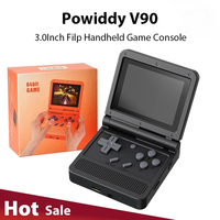 Powkiddy V90 Retro Video Game Console 3.0 Inch IPS Screen Open Source for PS1 Mini Portable 64G with 15000 Games